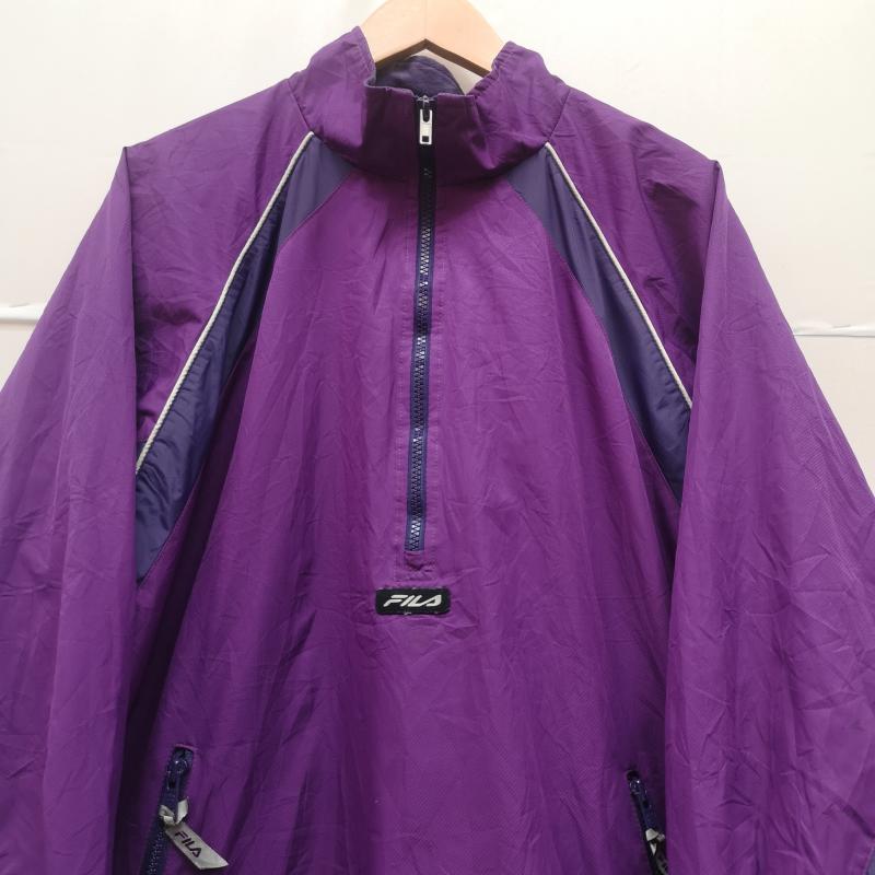 フィラ FILA ジャケット、上着 ジャンパー、ブルゾン ロゴパッチ ハーフジップ アノラック ジャケット M 紫 / パープル / purple メンズ USED 古着 中古 50170134