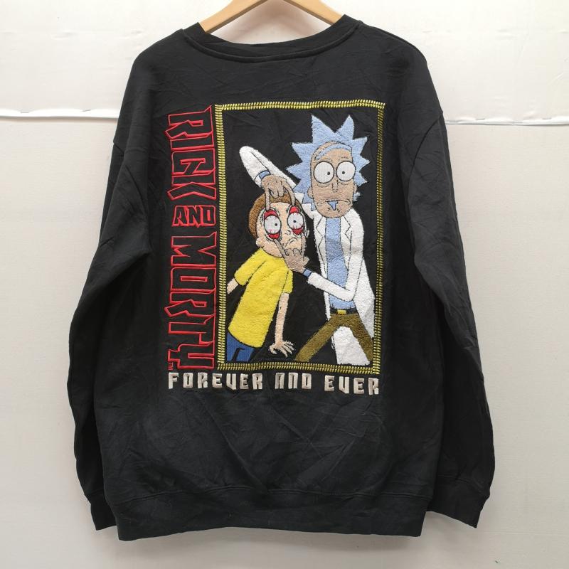 古着 USED Tシャツ 長袖 Rick and Morty リック アンド モーティ SF アニメ オフィシャル 公式 半袖 Tシャツ S/S TEE L 黒 / ブラック / black メンズ USED 古着 中古 50170135