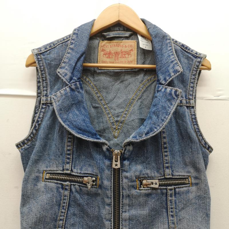 リーバイストラウスアンドコー Levi Strauss & co. ベスト ベスト TYPE 1 タイプワン ライン デニム ベスト S インディゴ / インディゴ / Indigo レディース USED 古着 中古 50170136