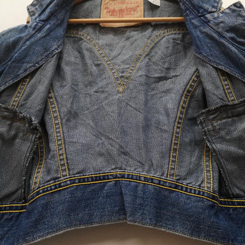 リーバイストラウスアンドコー Levi Strauss & co. ベスト ベスト TYPE 1 タイプワン ライン デニム ベスト S インディゴ / インディゴ / Indigo レディース USED 古着 中古 50170136