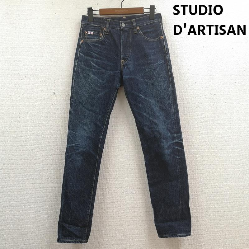 ステュディオ・ダ・ルチザン STUDIO D ARTISAN パンツ デニム、ジーンズ 日本製 ボタンフライ スーパータイト ストレート デニム パンツ SD-108 28インチ インディゴ / インディゴ / Indigo レディース USED 古着 中古 50170143