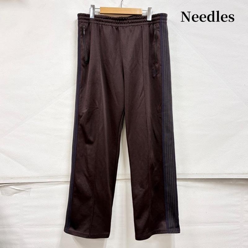ニードルス Needles パンツ ワークパンツ、ペインターパンツ 24AW トラック パンツ ジャージ ロゴ 刺繍 PU273 Track Pant Poly Smooth L ロゴ、文字 X 刺繍 茶 / ブラウン / brown X 紫 / パープル / purple メンズ USED 古着 中古 50170144