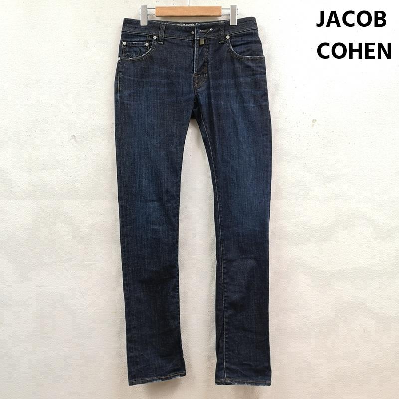 ヤコブコーエン JACOB COHEN パンツ デニム、ジーンズ イタリア製 ボタンフライ スリム フィット デニム パンツ 31インチ インディゴ / インディゴ / Indigo メンズ USED 古着 中古 50170146