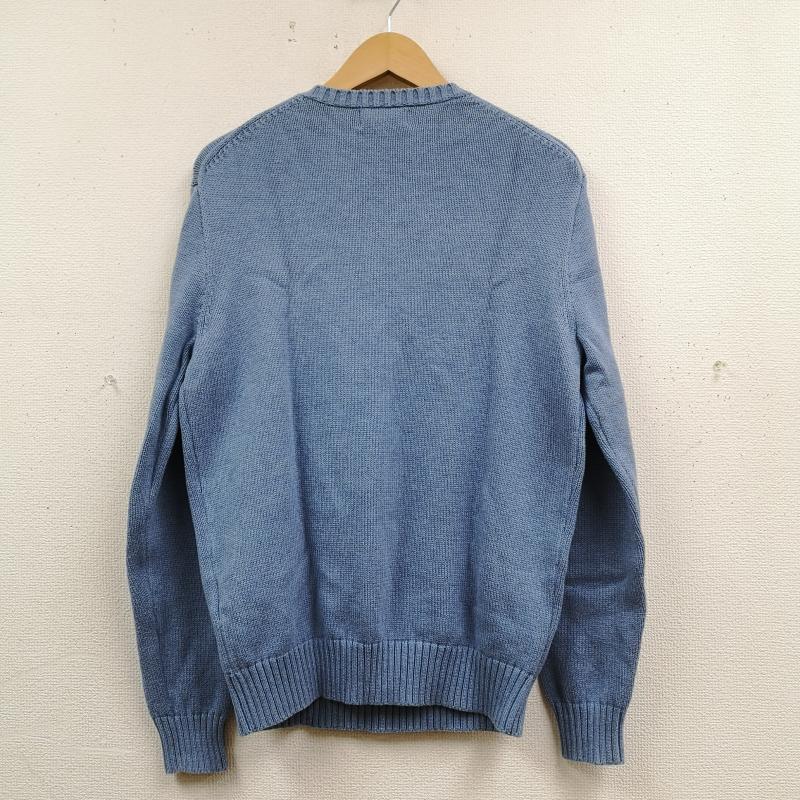 ポロラルフローレン POLO RALPH LAUREN ニット、セーター 長袖 ポニー ロゴ 刺繡 ワンポイント クルーネック ニット セーター S 青 / ブルー / blue X 水色 / ライトブルー / メンズ USED 古着 中古 50170148