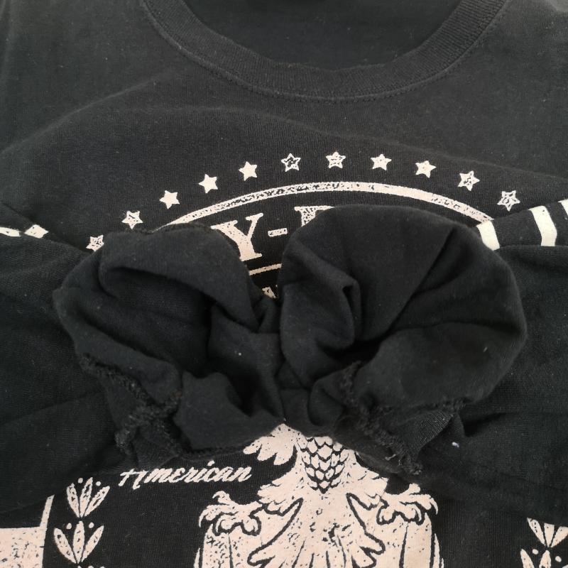 ハーレーダビッドソン Harley-Davidson Tシャツ 長袖 イーグル スカル メダリオン グラフィック 長袖 Tシャツ ロンT L/S TEE 黒 / ブラック / black メンズ USED 古着 中古 50170149