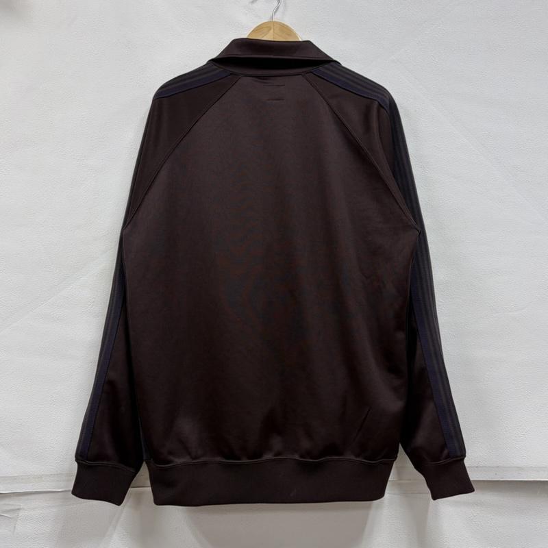 ニードルス Needles ジャケット、上着 ジャケット、ブレザー 24AW トラックジャケット ダブルジップ ジャージ PU271 XL ロゴ、文字 X 刺繍 茶 / ブラウン / brown X 紫 / パープル / purple メンズ USED 古着 中古 50170152