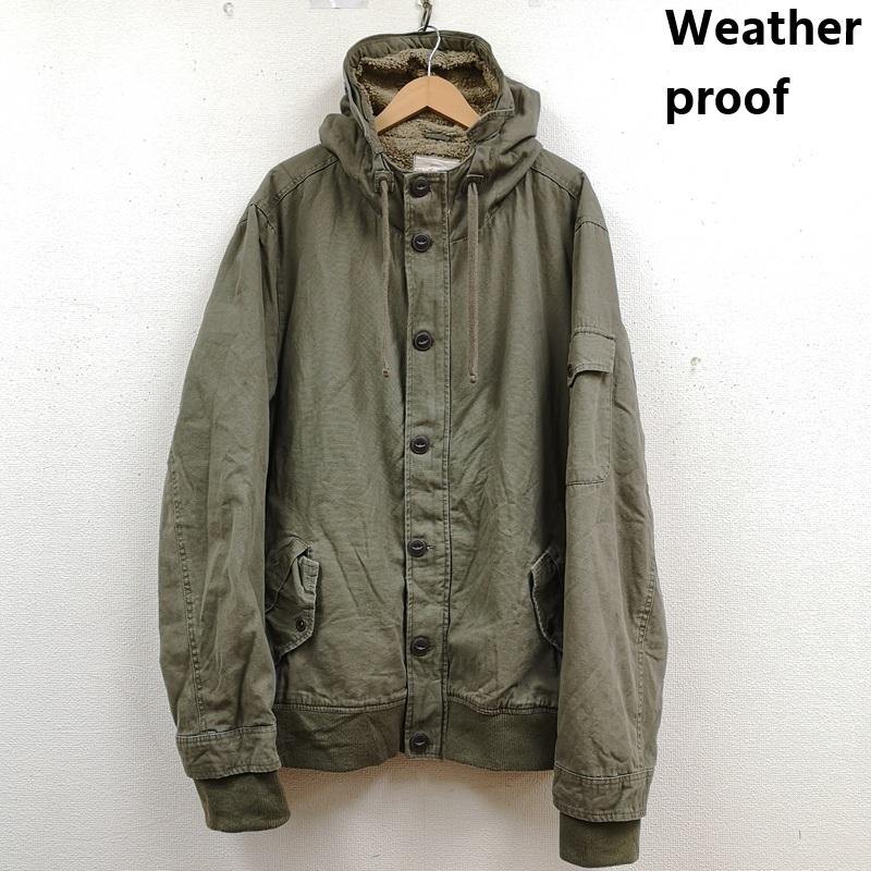 古着 USED ジャケット、上着 ジャンパー、ブルゾン Weatherproof ウェザープルーフ 裏ボア フード付き ミリタリー デッキ ジャケット XXL カーキ / カーキ / khaki メンズ USED 古着 中古 50170156
