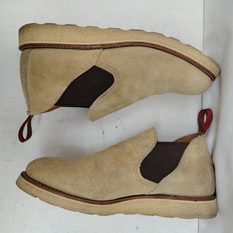 レッドウィング RED WING ブーツ 一般 ヴィンテージ サイド ゴア ショート ブーツ 8148 ロメオ ROMEO US：9 ベージュ / ベージュ / beige メンズ USED 古着 中古 50170158