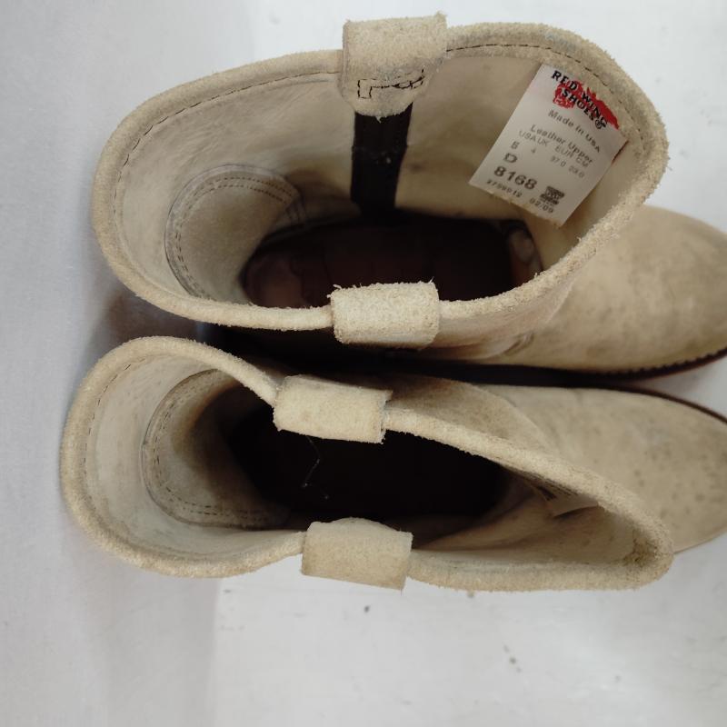 レッドウィング RED WING ブーツ ロングブーツ ペコス ブーツ ホーソーン アビリーン ラフアウト レザー US：5 ベージュ / ベージュ / beige レディース USED 古着 中古 50170159