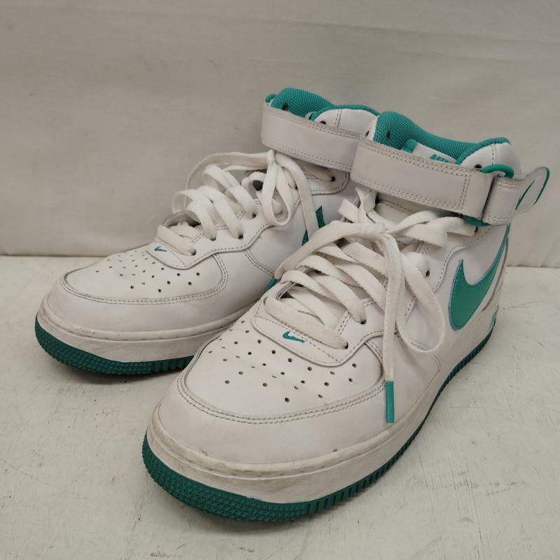 ナイキ NIKE スニーカー スニーカー Air Force 1 Mid  07  White/Clear Jade エアフォース1 27.0cm 白 / ホワイト / white X 緑 / グリーン / green メンズ USED 古着 中古 50170160
