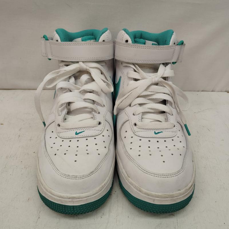 ナイキ NIKE スニーカー スニーカー Air Force 1 Mid  07  White/Clear Jade エアフォース1 27.0cm 白 / ホワイト / white X 緑 / グリーン / green メンズ USED 古着 中古 50170160
