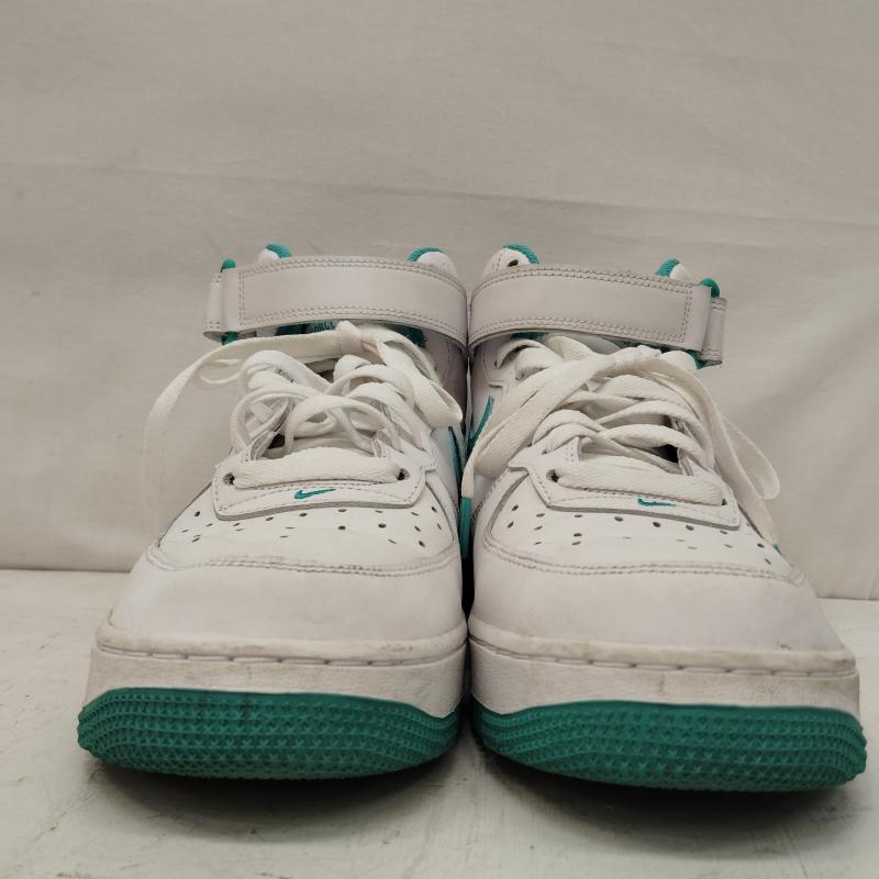 ナイキ NIKE スニーカー スニーカー Air Force 1 Mid  07  White/Clear Jade エアフォース1 27.0cm 白 / ホワイト / white X 緑 / グリーン / green メンズ USED 古着 中古 50170160