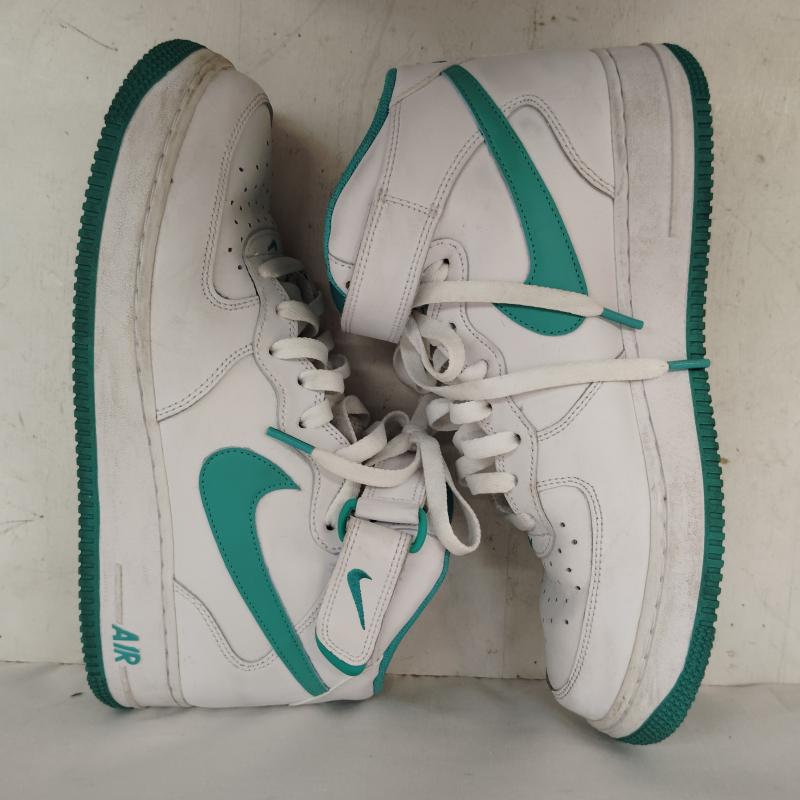 ナイキ NIKE スニーカー スニーカー Air Force 1 Mid  07  White/Clear Jade エアフォース1 27.0cm 白 / ホワイト / white X 緑 / グリーン / green メンズ USED 古着 中古 50170160