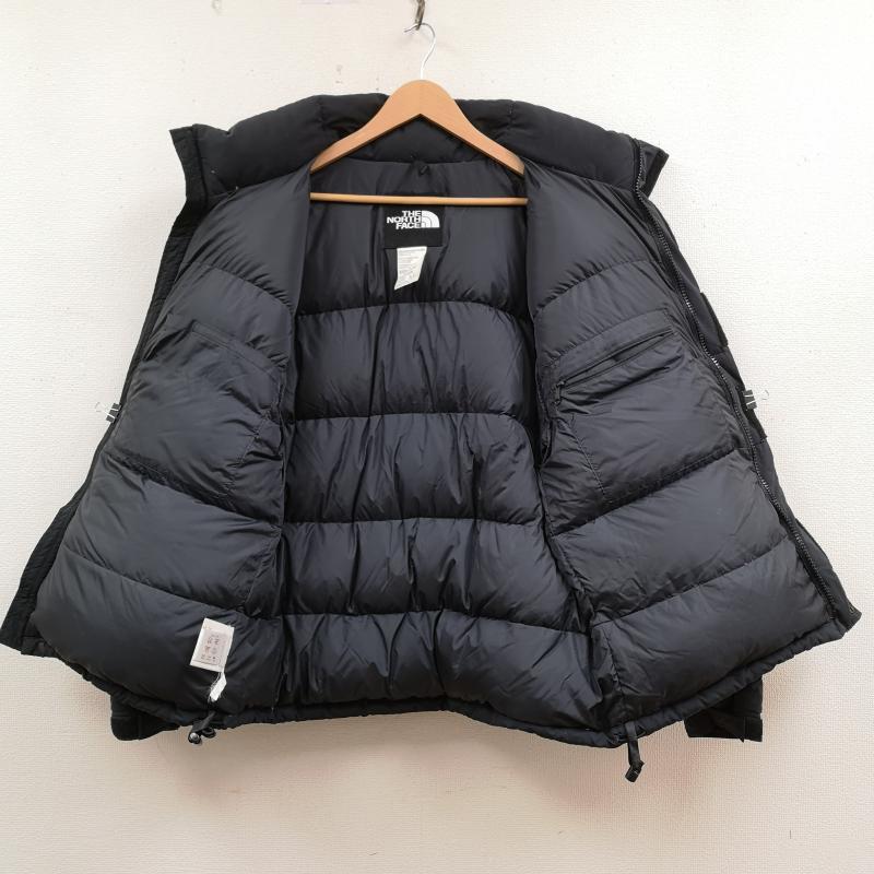 ザノースフェイス THE NORTH FACE ジャケット、上着 ジャンパー、ブルゾン 90s ロゴ 刺繡 ダウン バフィン ジャケット M 黒 / ブラック / black メンズ USED 古着 中古 50170162