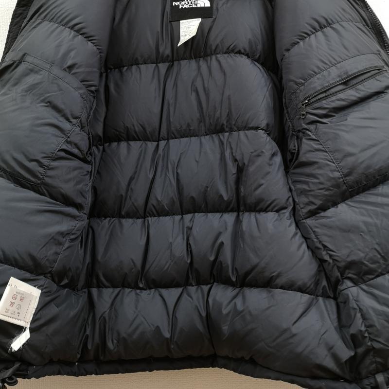 ザノースフェイス THE NORTH FACE ジャケット、上着 ジャンパー、ブルゾン 90s ロゴ 刺繡 ダウン バフィン ジャケット M 黒 / ブラック / black メンズ USED 古着 中古 50170162