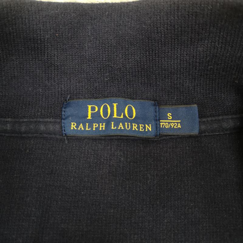 ポロラルフローレン POLO RALPH LAUREN トレーナー 長袖 ポニー 刺繡 ワンポイント ハーフ ジップ スウェット S 紺 / ネイビー / navy メンズ USED 古着 中古 50170169