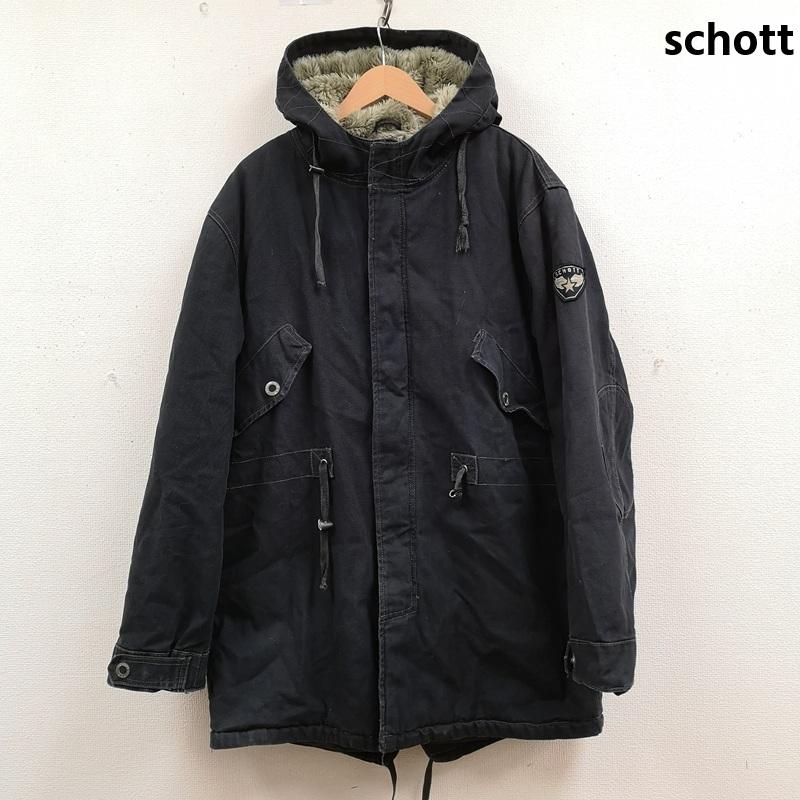 ショット schott ジャケット、上着 フライトジャケット ダック生地 N3-B フライト ジャケット ミリタリー コート L 黒 / ブラック / black メンズ USED 古着 中古 50170170
