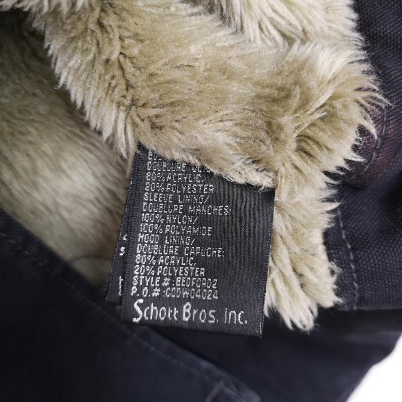 ショット schott ジャケット、上着 フライトジャケット ダック生地 N3-B フライト ジャケット ミリタリー コート L 黒 / ブラック / black メンズ USED 古着 中古 50170170