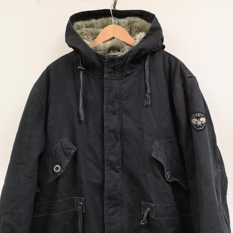 ショット schott ジャケット、上着 フライトジャケット ダック生地 N3-B フライト ジャケット ミリタリー コート L 黒 / ブラック / black メンズ USED 古着 中古 50170170