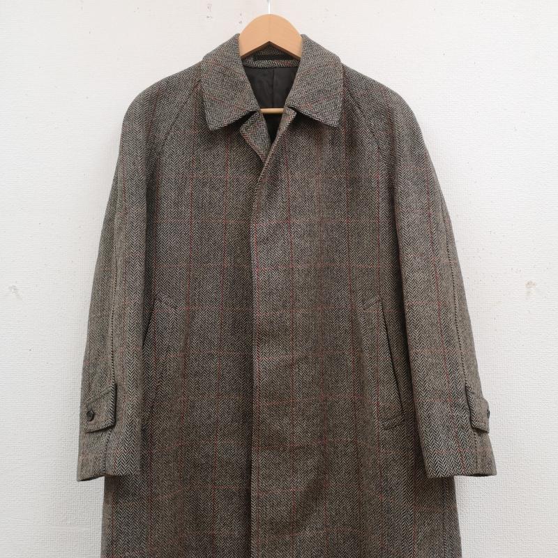 古着 USED コート コート一般 ORIENTAL Nakamura 中村百貨店 ヘリンボーン柄 ツイード ステンカラー コート - 茶 / ブラウン / brown メンズ USED 古着 中古 50170171