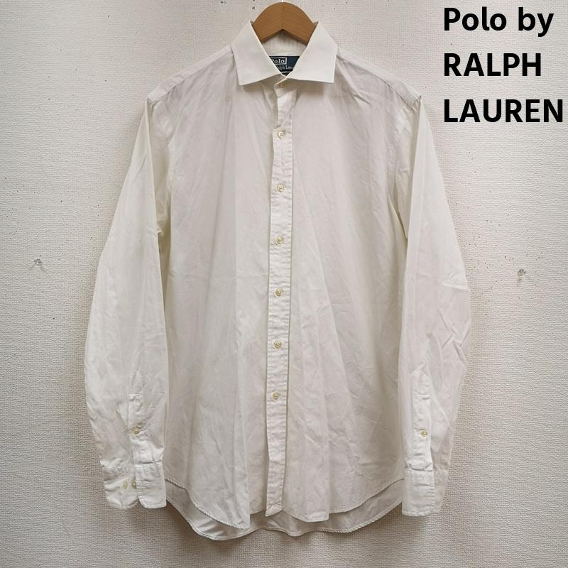 ポロバイラルフローレン Polo by RALPH LAUREN シャツ、ブラウス 長袖 ポニー 刺繡 ワンポイント REGENT CUSTOM FIT 長袖 シャツ M 白 / ホワイト / white メンズ USED 古着 中古 50170172