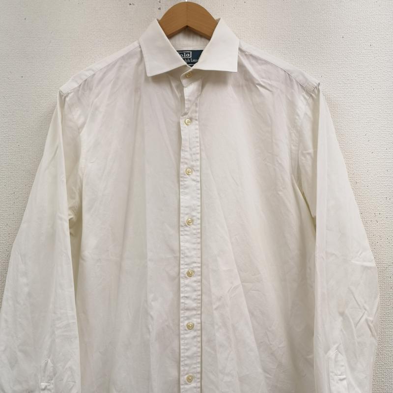 ポロバイラルフローレン Polo by RALPH LAUREN シャツ、ブラウス 長袖 ポニー 刺繡 ワンポイント REGENT CUSTOM FIT 長袖 シャツ M 白 / ホワイト / white メンズ USED 古着 中古 50170172