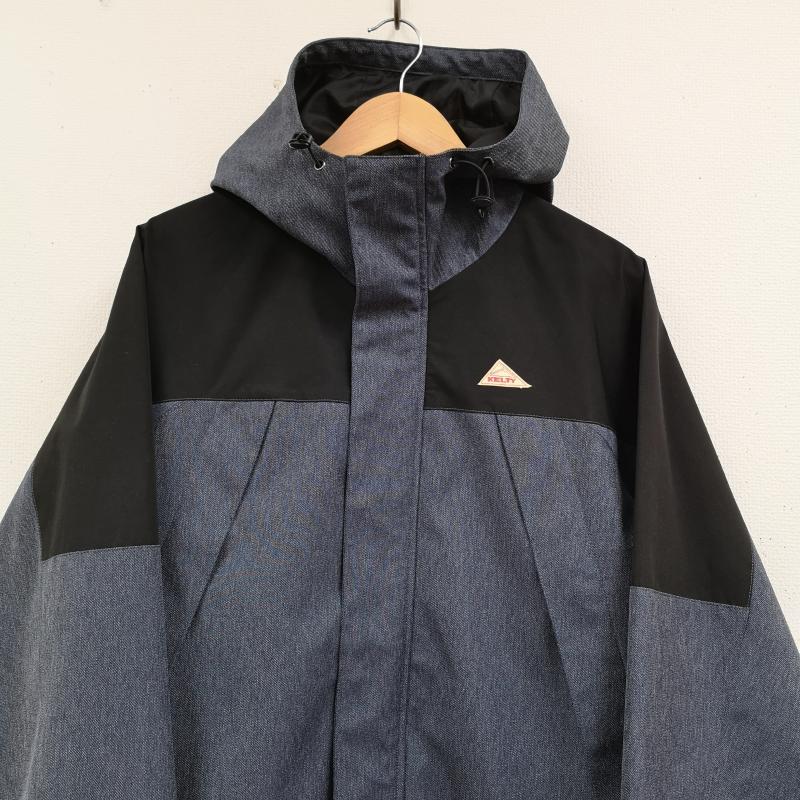 ケルティ KELTY ジャケット、上着 ジャンパー、ブルゾン 別注 ストーム デニム ジャケット マウンテン パーカー 7560-605-0120 M 黒 / ブラック / black X インディゴ / インディゴ / Indigo メンズ USED 古着 中古 50170179