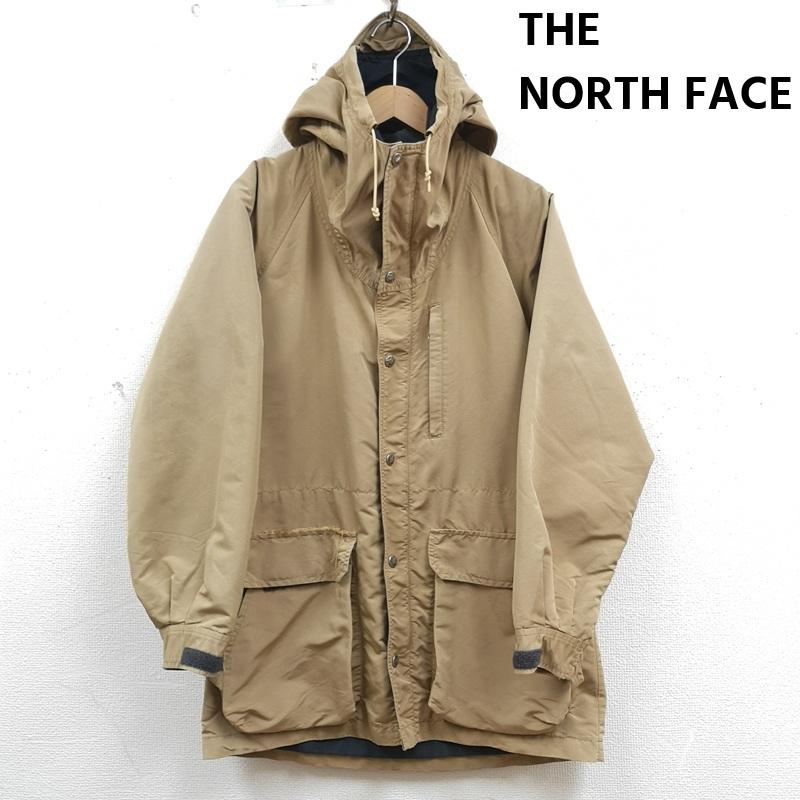 ザノースフェイス THE NORTH FACE ジャケット、上着 ジャンパー、ブルゾン 茶タグ ロゴ入り 刻印 スナップ ボタン マウンテン パーカー ナイロン ジャケット M ベージュ / ベージュ / beige メンズ USED 古着 中古 50170180