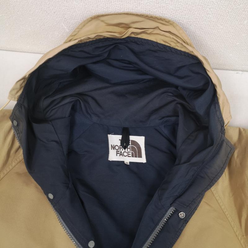 ザノースフェイス THE NORTH FACE ジャケット、上着 ジャンパー、ブルゾン 茶タグ ロゴ入り 刻印 スナップ ボタン マウンテン パーカー ナイロン ジャケット M ベージュ / ベージュ / beige メンズ USED 古着 中古 50170180