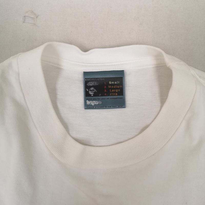 アベイシングエイプ A BATHING APE Tシャツ 長袖 日本製 カレッジ ロゴ ロング スリーブ Tシャツ L/S TEE S 白 / ホワイト / white X 赤 / レッド / red メンズ USED 古着 中古 50170181