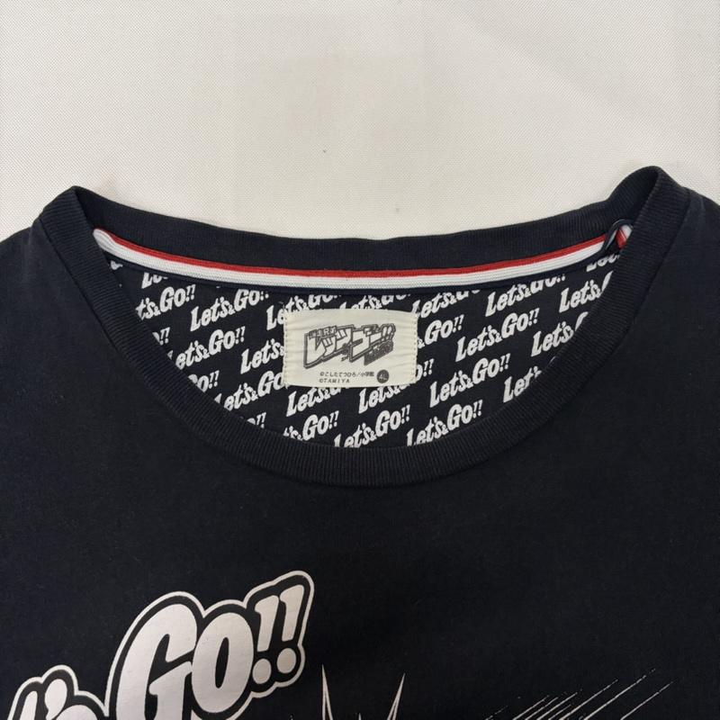 古着 USED Tシャツ 半袖 爆速兄弟 レッツ&ゴー コロコロコミック 40周年 しまむら コラボ プリント 半袖 Tシャツ 4L 黒 / ブラック / black メンズ USED 古着 中古 50170184