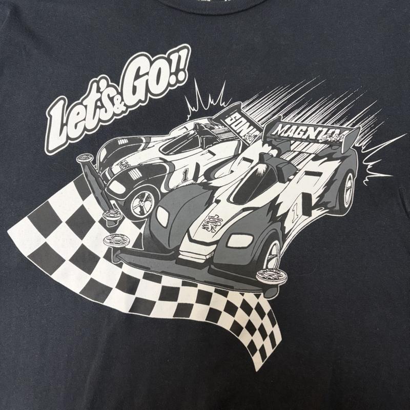 古着 USED Tシャツ 半袖 爆速兄弟 レッツ&ゴー コロコロコミック 40周年 しまむら コラボ プリント 半袖 Tシャツ 4L 黒 / ブラック / black メンズ USED 古着 中古 50170184