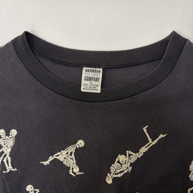 古着 USED Tシャツ 半袖 The Skansen Tee Shirt Company スケルトン カーマスートラ スカル Tシャツ XL 黒 / ブラック / black メンズ USED 古着 中古 50170185