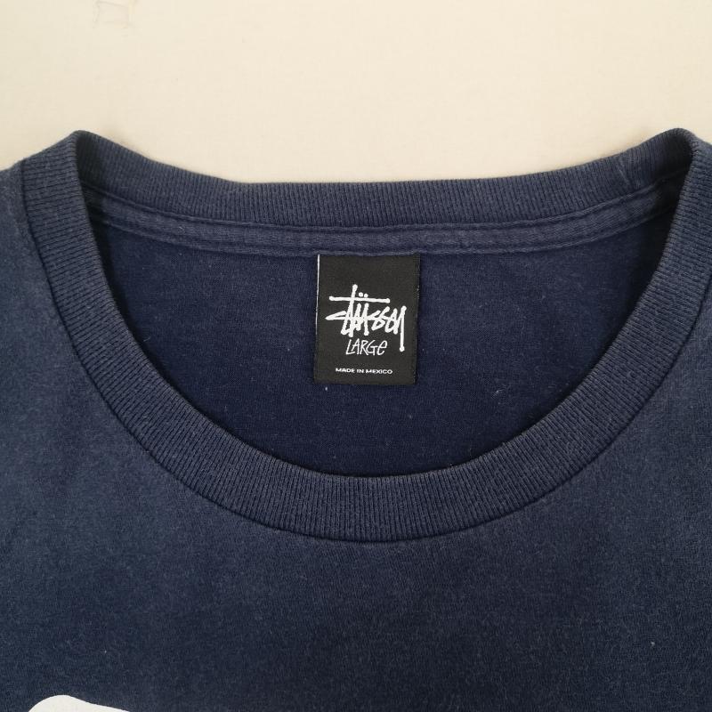 ステューシー STUSSY Tシャツ 半袖 メキシコ製 BEAUTY&YOUTH UNITED ARROWS コラボ 半袖 Tシャツ S/S TEE L 紺 / ネイビー / navy メンズ USED 古着 中古 50170194