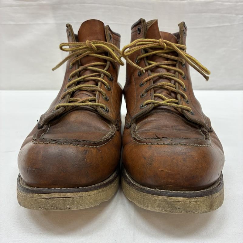 レッドウィング RED WING ブーツ ショートブーツ 90s 刺繍羽タグ クラシック モック レースアップ ワーク ブーツ ヴィンテージ US：8 メンズ USED 古着 中古 50170195