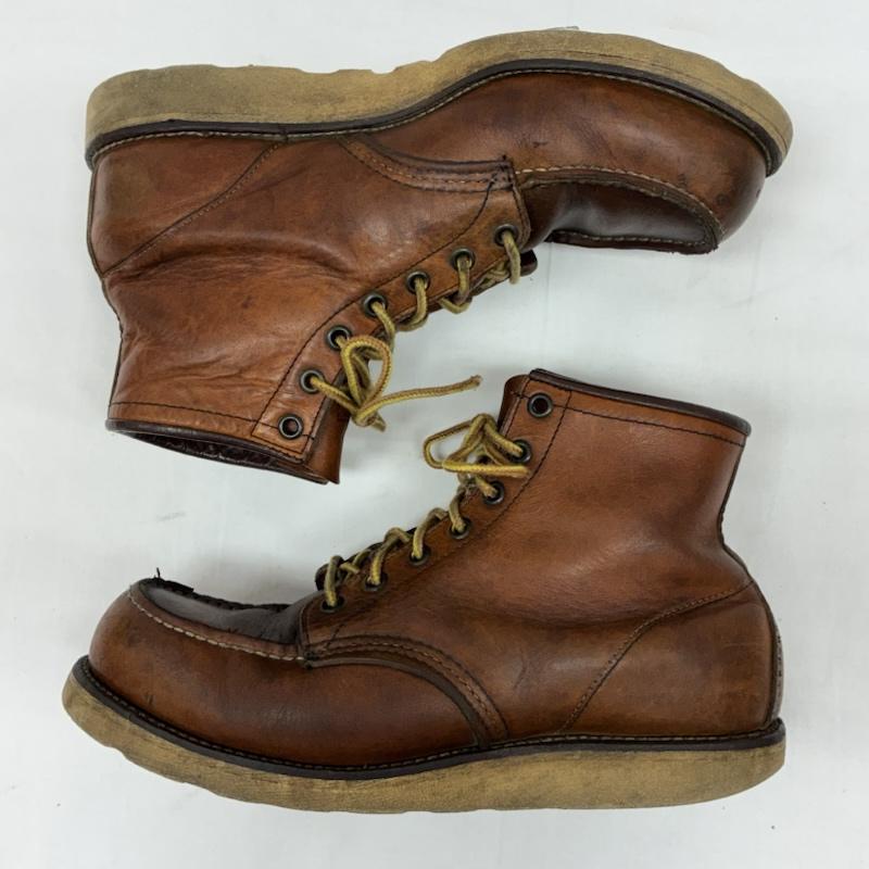 レッドウィング RED WING ブーツ ショートブーツ 90s 刺繍羽タグ クラシック モック レースアップ ワーク ブーツ ヴィンテージ US：8 メンズ USED 古着 中古 50170195