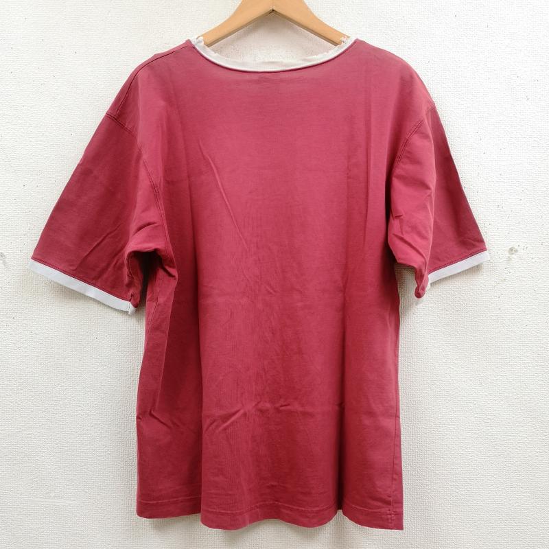 ステューシー STUSSY Tシャツ 半袖 USA製 SSリンク クラウン 半袖 リンガー Tシャツ S/S TEE XL えんじ / ワインレッド / dark red X 水色 / ライトブルー / メンズ USED 古着 中古 50170197