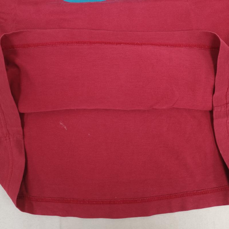 ステューシー STUSSY Tシャツ 半袖 USA製 SSリンク クラウン 半袖 リンガー Tシャツ S/S TEE XL えんじ / ワインレッド / dark red X 水色 / ライトブルー / メンズ USED 古着 中古 50170197