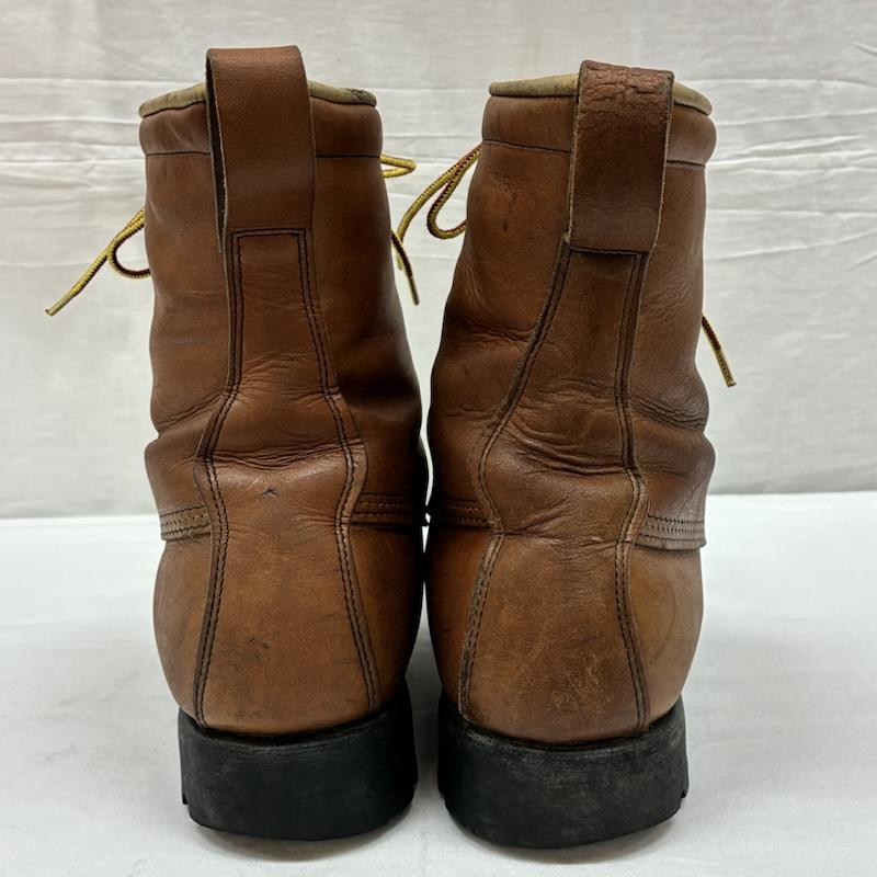 レッドウィング RED WING ブーツ ロングブーツ 80s 犬タグ USA製 アイリッシュセッター ブーツ レースアップ ワークブーツ - メンズ USED 古着 中古 50170198