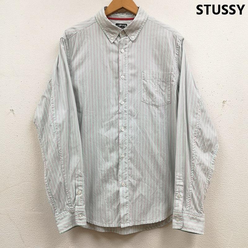 ステューシー STUSSY シャツ、ブラウス 長袖 マルチ ストライプ柄 クラウン 王冠 ボタンダウン 長袖 シャツ L マルチカラー / マルチカラー / multicolor メンズ USED 古着 中古 50170199