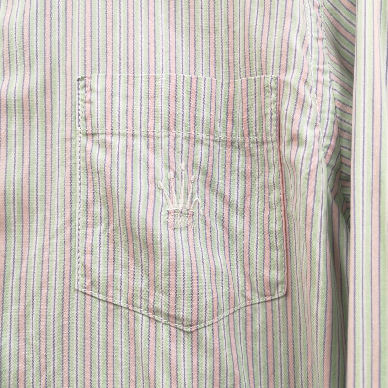 ステューシー STUSSY シャツ、ブラウス 長袖 マルチ ストライプ柄 クラウン 王冠 ボタンダウン 長袖 シャツ L マルチカラー / マルチカラー / multicolor メンズ USED 古着 中古 50170199