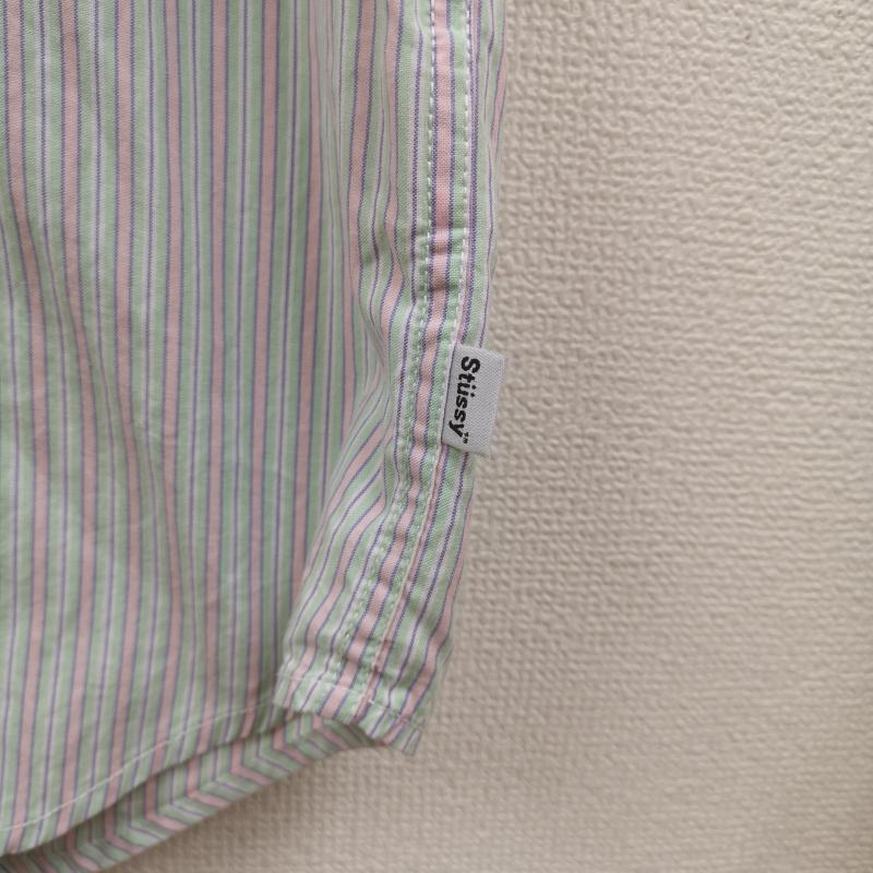 ステューシー STUSSY シャツ、ブラウス 長袖 マルチ ストライプ柄 クラウン 王冠 ボタンダウン 長袖 シャツ L マルチカラー / マルチカラー / multicolor メンズ USED 古着 中古 50170199