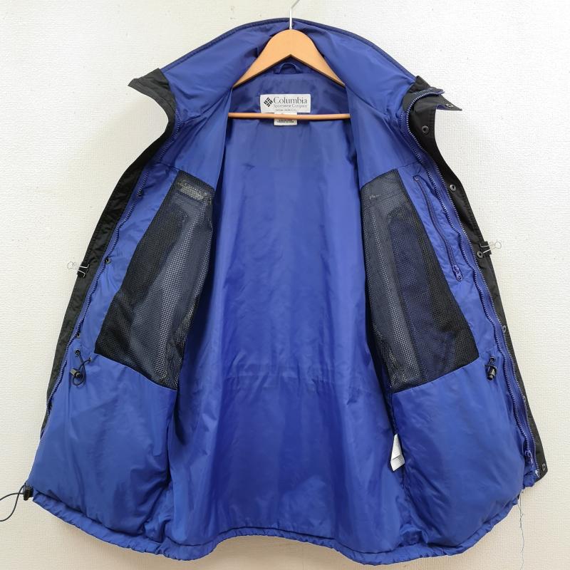 コロンビア Columbia ジャケット、上着 ジャンパー、ブルゾン Double Whammy ダブル ホワイミー マウンテン パーカー ナイロン ジャケット L 黒 / ブラック / black X 青 / ブルー / blue メンズ USED 古着 中古 50170200