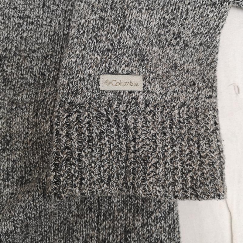 コロンビア Columbia ニット、セーター 長袖 霜降り メランジ柄 タートルネック ニット セーター L 灰 / グレー / gray レディース USED 古着 中古 50170204