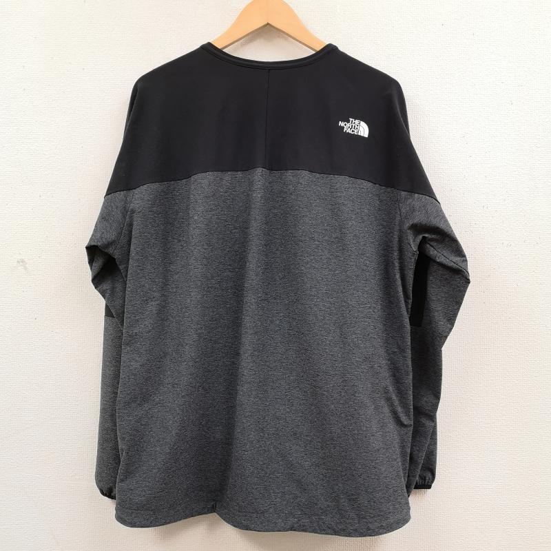 ザノースフェイス THE NORTH FACE カットソー 長袖 4方向ストレッチ 防風 撥水 エイペックス フレックス クルー NP22082 S 黒 / ブラック / black X 灰 / グレー / gray メンズ USED 古着 中古 50170205