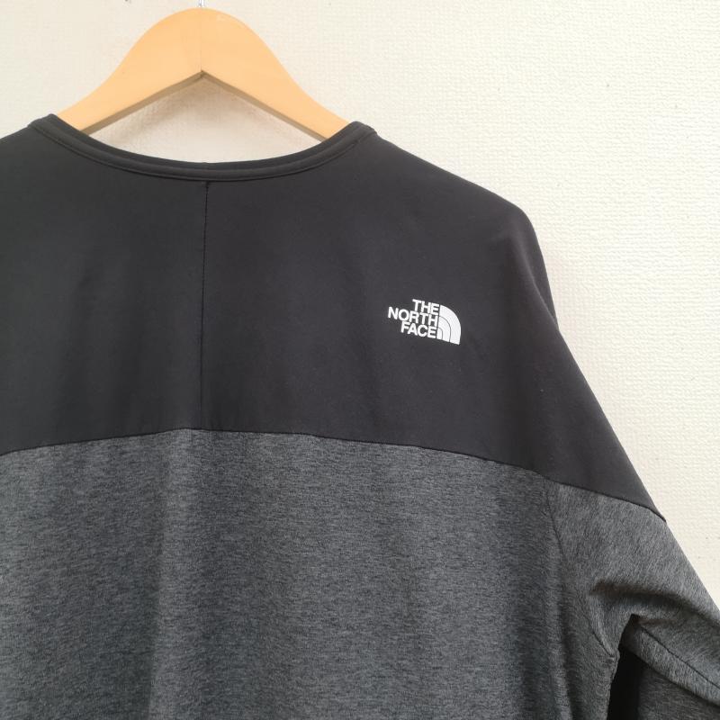 ザノースフェイス THE NORTH FACE カットソー 長袖 4方向ストレッチ 防風 撥水 エイペックス フレックス クルー NP22082 S 黒 / ブラック / black X 灰 / グレー / gray メンズ USED 古着 中古 50170205