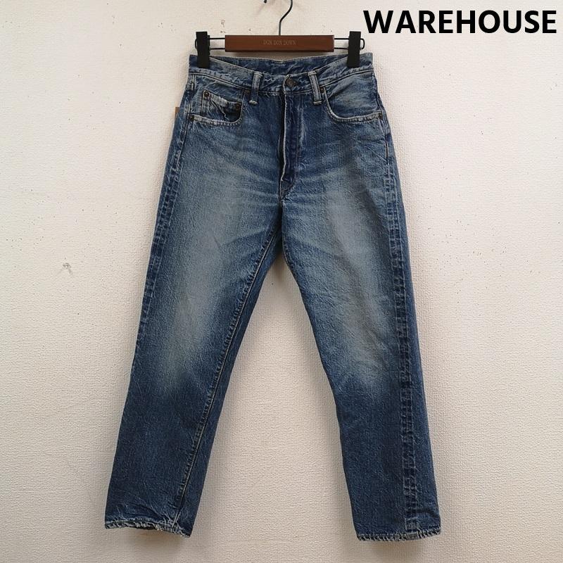 ウエアハウス WAREHOUSE パンツ デニム、ジーンズ BEAMS PLUS 別注 2ND-HAND セコハン ユーズド ウォッシュ デニム パンツ Lot 1105 29インチ インディゴ / インディゴ / Indigo メンズ USED 古着 中古 50170206