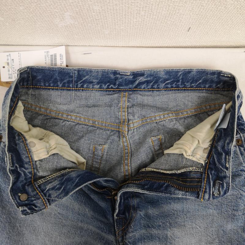 ウエアハウス WAREHOUSE パンツ デニム、ジーンズ BEAMS PLUS 別注 2ND-HAND セコハン ユーズド ウォッシュ デニム パンツ Lot 1105 29インチ インディゴ / インディゴ / Indigo メンズ USED 古着 中古 50170206