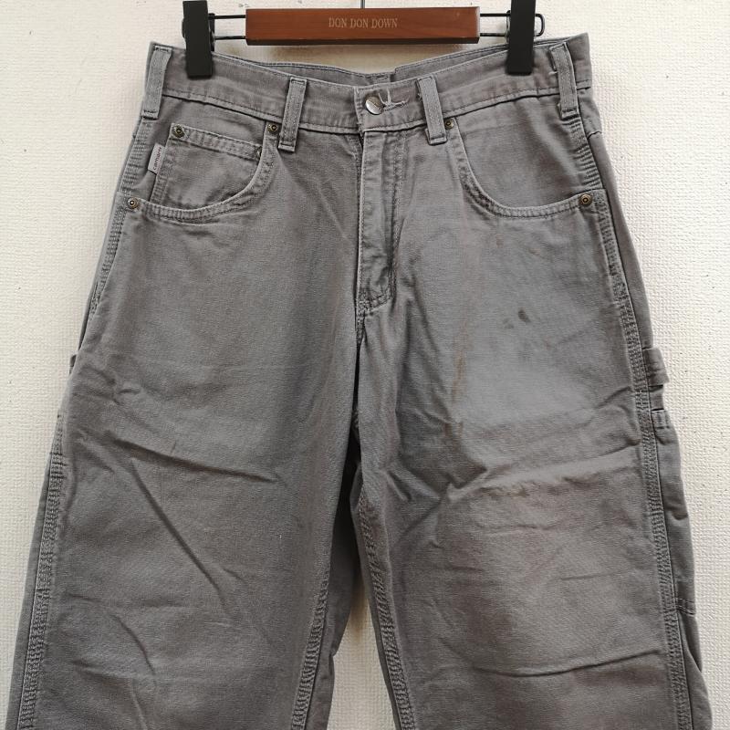 カーハート Carhartt パンツ ワークパンツ、ペインターパンツ ルーズフィット キャンバス カーペンター ペインター パンツ B159-CHR 30インチ 灰 / グレー / gray X チャコールグレー / チャコールグレー / メンズ USED 古着 中古 50170207