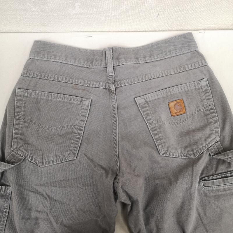 カーハート Carhartt パンツ ワークパンツ、ペインターパンツ ルーズフィット キャンバス カーペンター ペインター パンツ B159-CHR 30インチ 灰 / グレー / gray X チャコールグレー / チャコールグレー / メンズ USED 古着 中古 50170207